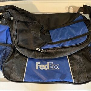 FedEx logo Lunch Cooler Bag Blue